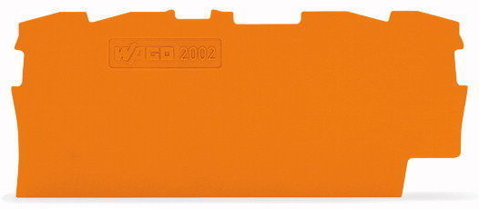 2006-1692 Пластина торцевая и промежуточная WAGО/ВАГО, оранжевая