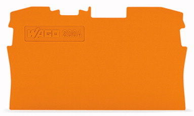 2004-1292 Пластина торцевая и промежуточная WAGО/ВАГО, оранжевая