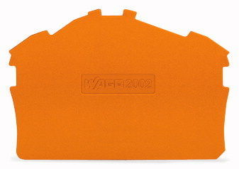 2002-6392 Пластина торцевая и промежуточная WAGО/ВАГО, оранжевая