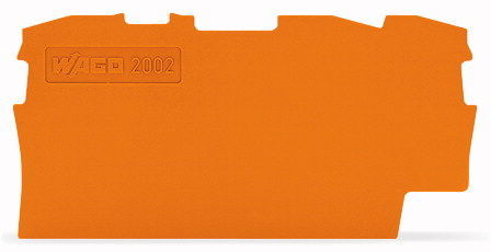 2002-1392 Пластина торцевая и промежуточная WAGО/ВАГО, оранжевая
